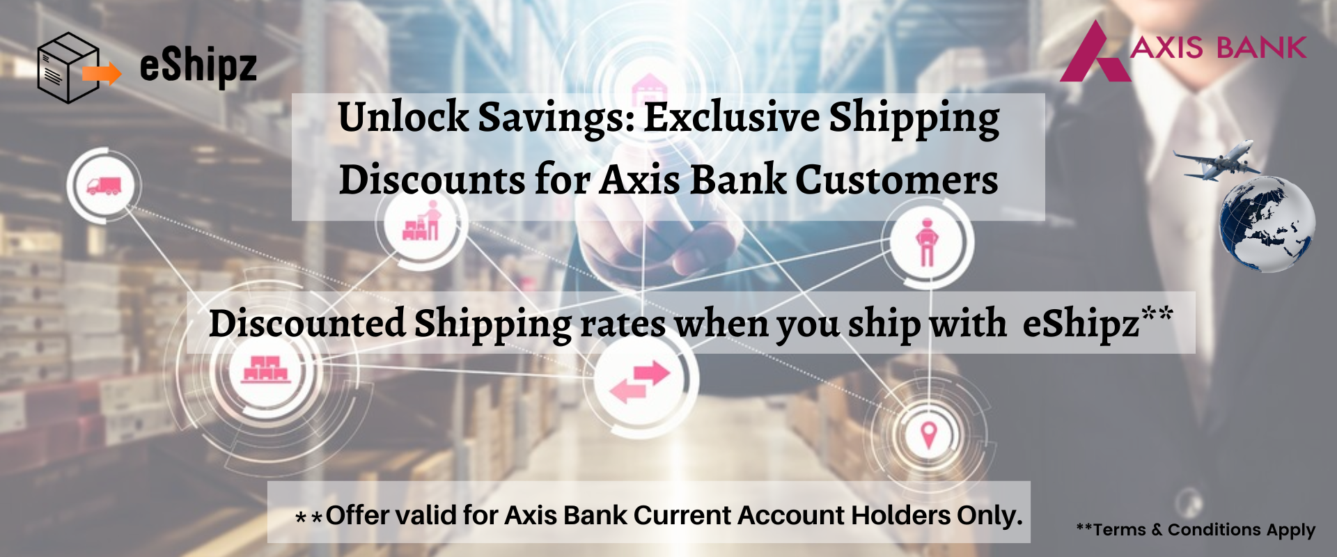 eShipz & Axis Bank Promotion