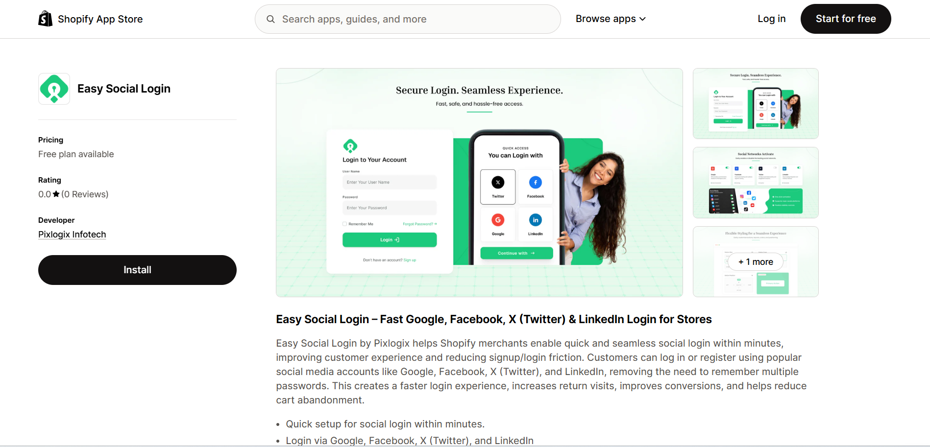 Easy Social Login