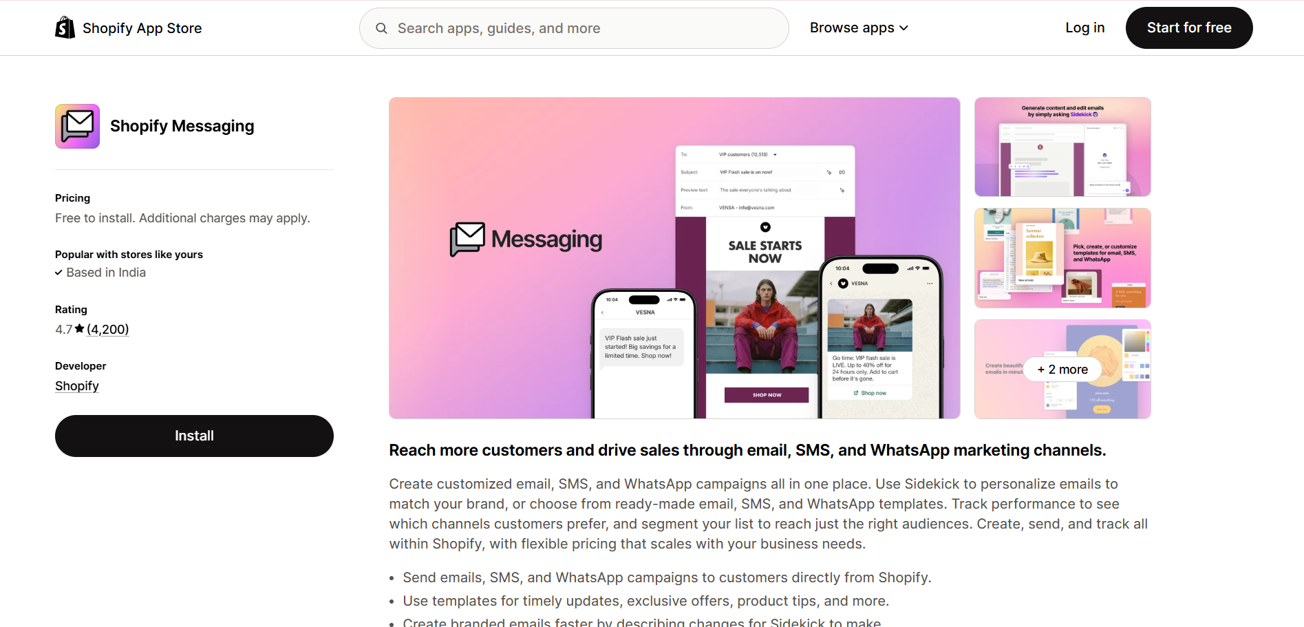 Shopify Messaging